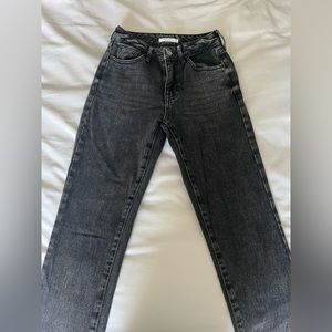 Pacsun black washed denim mom jean size 23